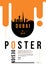 Dubai Modern Poster Design with Vector Linear Skyline