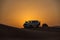 DUBAI - OCTOBER 21: Driving on jeeps on the desert, traditional