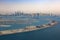 Dubai The Palm Jumeirah Island Marina aerial view photography