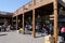 Dubai\\\'s Old Souk market bustling with tourists. The market is a maze of narrow, crowded alleys