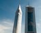 Dubai`s Twin Towers skyscrapers , UAE