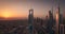 Dubai Shiekh Zayed Road Sunset