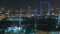 Dubai skyline night timelapse with Frame, a new iconic architecture in the city