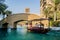 Dubai. Summer 2016. Water oasis on site Madinat Jumeirah Mina A Salam.