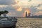 Dubai, UAE - 01.18.2023 - View of Dubai skyline, shot made from Dubai creek harbor. City