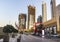 Dubai, UAE - 12.24.2021 - View of cityscape from main Dubai Mall entrance. City