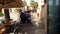 Dubai, UAE - April 8. 2018. Visitors to cafe in Madinat Jumeirah complex