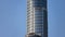 DUBAI, UAE - CIRCA 2022: Burj Khalifa close up in the morning with a clear sky in the background.