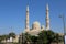 Dubai, UAE - February 14,2022: Jumeirah Mosque in Dubai a stunning architectural masterpiece, featuring traditional Islamic design