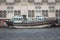 DUBAI, UAE - JANUARY 18, 2017 : Piers of traditional water taxi