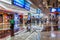 DUBAI, UAE - JULY 10, 2016: View of an interior of Dubai International Airpor