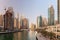 DUBAI, UAE - MARCH 12, 2017: High rise buildings of Dubai Marin