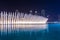 Dubai, UAE - May 12, 2014: Dubai Fountain is world largest choreographed fountain system set on Burj Khalifa Lake - 6600 lights