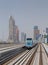 DUBAI, UAE - MAY 12, 2016: metro train