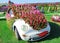 DUBAI, UAE - NOV, 2013: Fun cartoon car made with flowers at the Miracle Garden in Dubai. United Arab Emirates