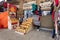 DUBAI, UAE - November 09, 2018: Dubai spice souk in Deira district. Spices shop in old town of Dubai - United Arab Emirates