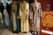 Dubai UAE - November 2019: Arabic Women`s Clothes Displayed for Sale at a Boutique Luxury Cloth Store on mannequin. Outside Women