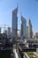DUBAI, UAE - NOVEMBER 23, 2017: Ongoing construction in Trade Center, Dubai, United Arab Emirates. Dubai is the most populous city