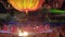 Dubai, UAE - November 4, 2021: Celebrating Diwali, Festival of Lights at Expo2020. Performance featuring dancers and