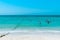 DUBAI, UAE United Arab Emirates - 23 APRIL 2016:View of Public beach with turquoise water