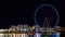 Dubai, United Arab Emirates. Amazing Timelapse of the Ain Dubai at night. The worldâ€™s tallest and largest observation wheel