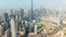 DUBAI, UNITED ARAB EMIRATES - DECEMBER 30, 2019. Aerial shot of Dubai Downtown and famous Dubai Mall