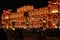 Dubai, United Arab Emirates - January 9 2024 global village indian pavilion at night
