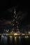 Dubai, United Arab Emirates -MAY 11, 2019 Timelapse hyperlapse of Burj Khalifa skyscraper tower. The tallest building in the world