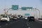 Dubai, United Arab Emirates - October 19, 2020 traffic rush in a diversion road in dubai