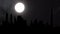 Dubai, United Arab Emirates, Skyline, Full Moon Timelapse