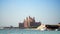 DUBAI, UNITED ARAB EMIRATES, UAE - NOVEMBER 20, 2017: View of luxury Hotel Atlantis The Palm, In the distance you can