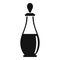 Dubai wine glass icon, simple style