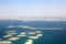 Dubai The World Islands Island Burj Khalifa aerial view photography
