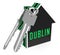 Dublin Apartments Keys Depicts Irish Condo Real Estate Buying - 3d Illustration