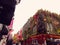 Dublin city, Ireland - 12.11.2021: Exterior decorations of the Temple bar for Christmas. Popular iconic place in Irish capital and