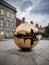 DUBLIN, IRELAND - August 3rd, 2019: the globe at Courtyard Trinity College