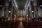 DUBLIN, IRELAND, DECEMBER 21, 2018: Interior of Church of St. Augustine and St. John, commonly known as John`s Lane Church, a