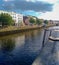 Dublin Ireland Summer travel photo, Seagull and River Liffey