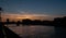 Dublin, summer sunset on the Liffey river