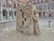 Dublino - Scultura di sabbia RIASSEMBLAGGIO di Niall Magee nel cortile del castello