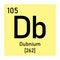 Dubnium chemical symbol