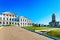 Dubrovitsy, Russia - September 20, 2015: Golitsyn Palace and Russian Church in Dubrovitsy in Podolsk city near Moscow in Russia.