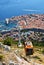 Dubrovnik cable car up to Srdj hill