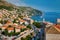 Dubrovnik coastline with small houses