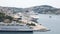 Dubrovnik, Croatia - 04 may 2016: JADROLINIJA ferries and liners moored in the port of GRUZ in Dubrovnik, Croatia, next