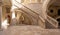 Dubrovnik, Croatia - Aug 22, 2020: Atrium staircase inside Rector's Palace in old town