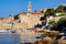 Dubrovnik, Croatia, city walls and tower of Dominican monastery