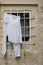 Dubrovnik, Croatia, July 20 2017: Laundry hung on a clothes line