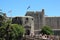 Dubrovnik, Croatia, June 2015. The gate in the fortress wall of the city and the bridge to them.