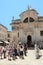 Dubrovnik, Croatia, June 2015. Medieval Catholic Cathedral on the square of the old town.